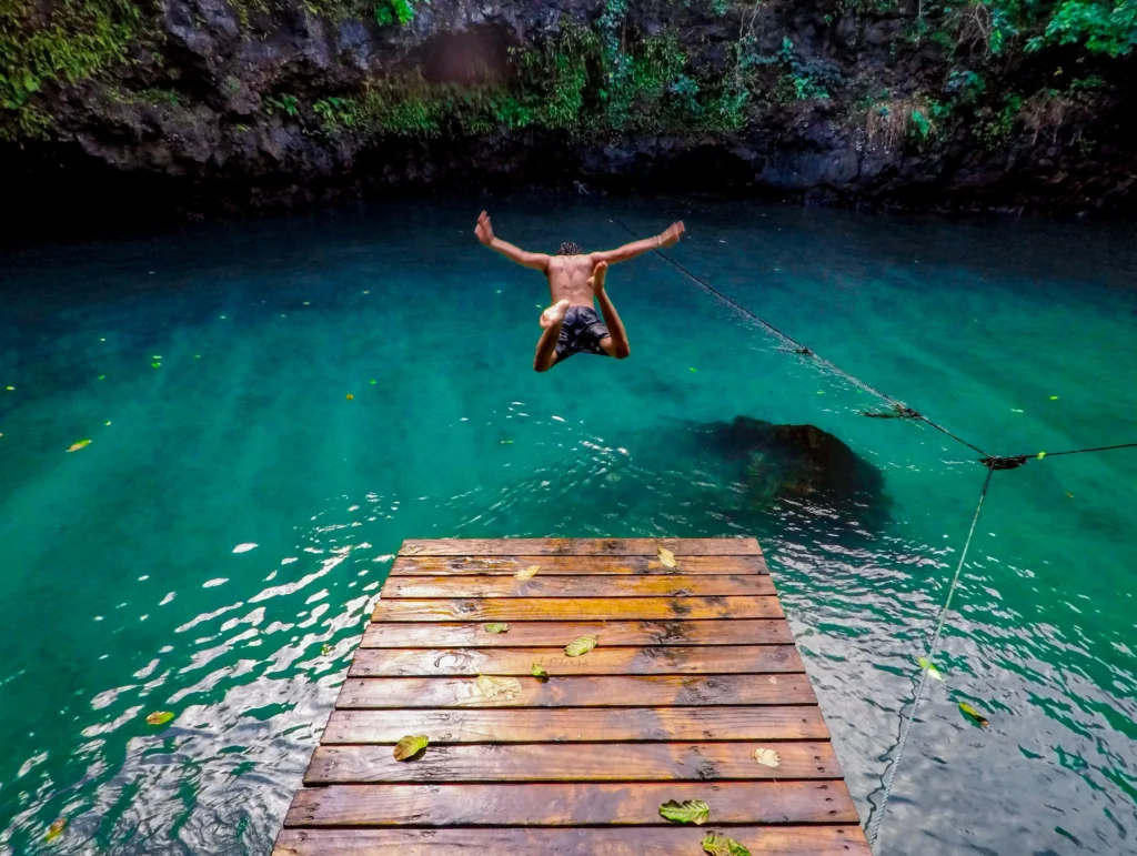 cave pool samoa